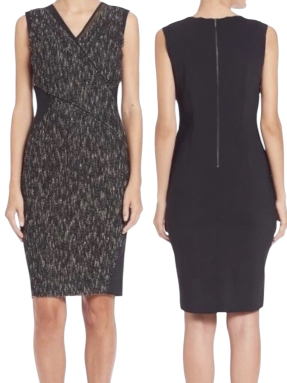 ELIE TAHARI Maisy Mixed-Media Dress Size 2